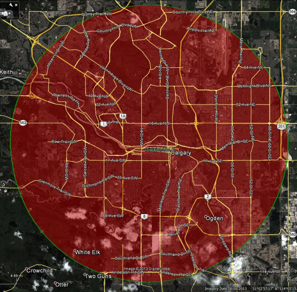 Calgary Christmas Bird Count Circle