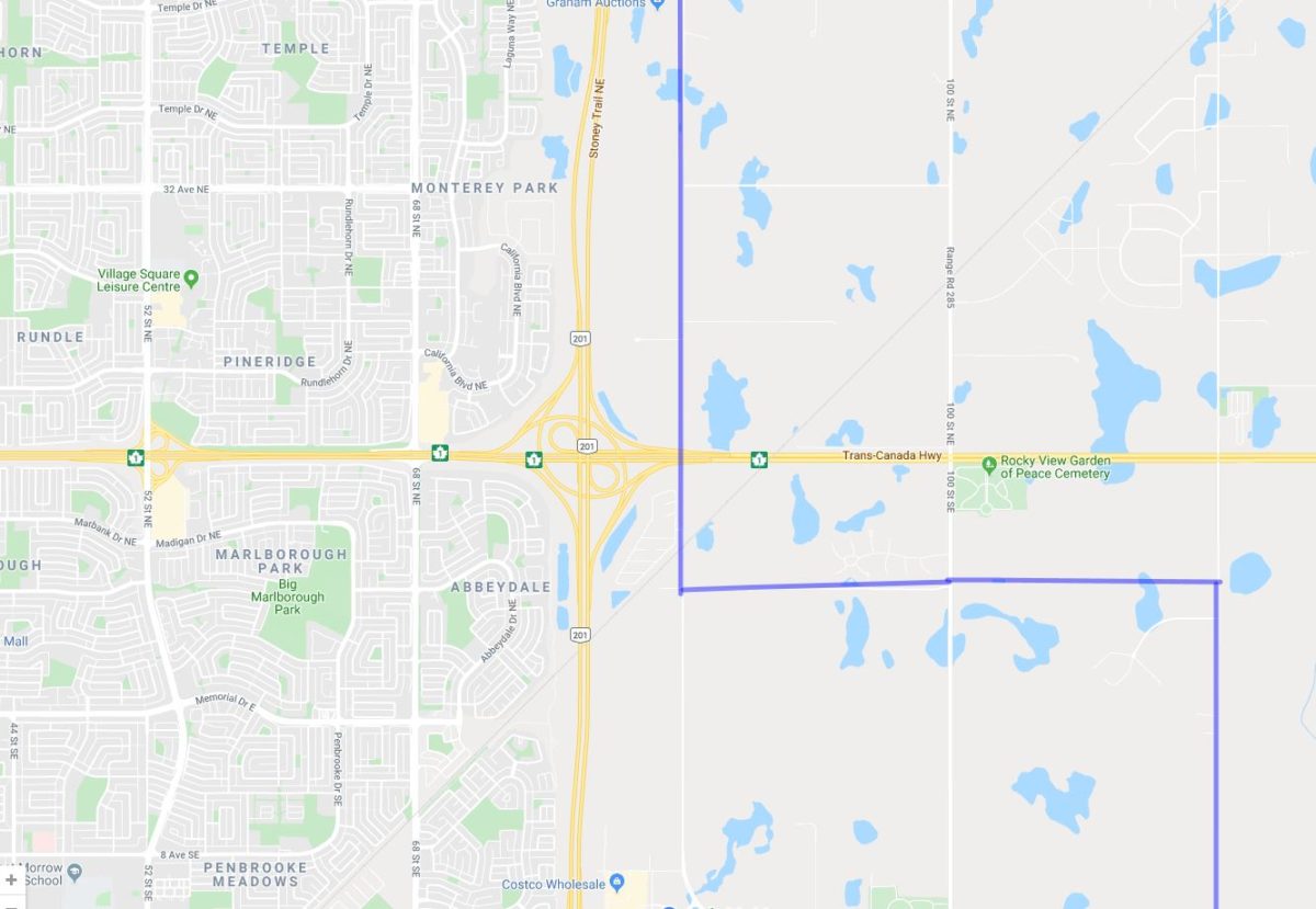 Calgary map