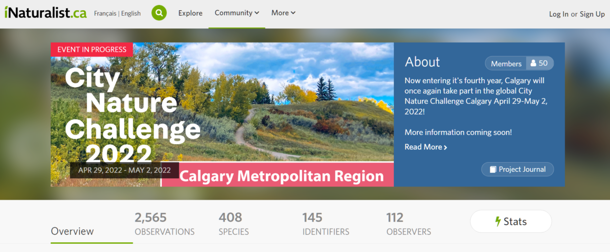 Calgary Municipality Nature Rencontre 2022
