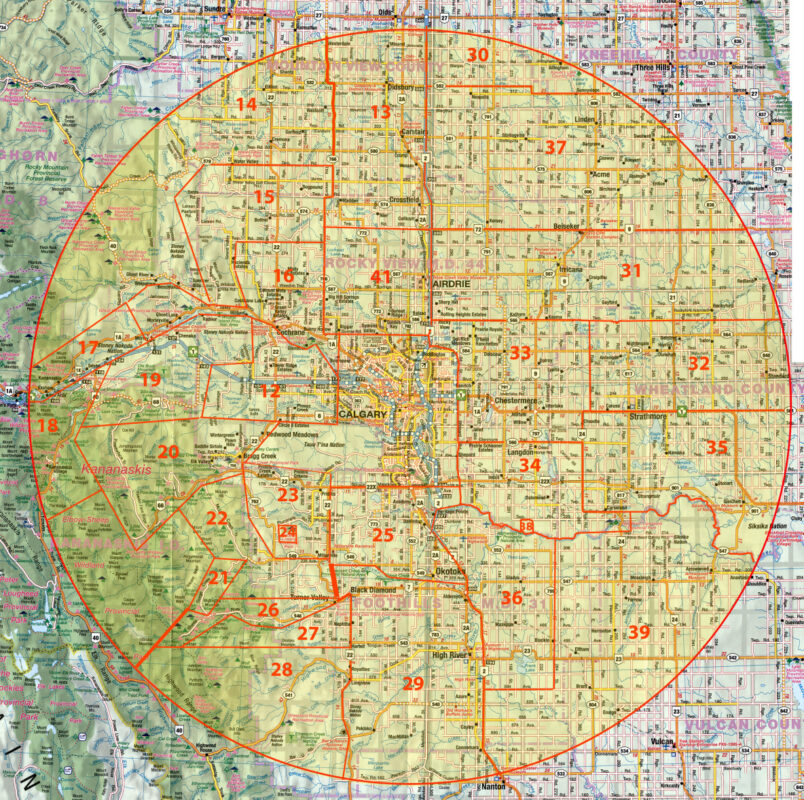 Calgary May Species Count map